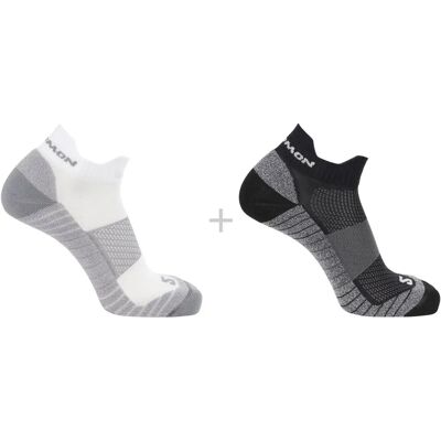 Skarpety Aero Ankle 2-pack Salomon - Bieganie, Czarny, Rozmiar L Skarpety Aero Ankle 2-pack Salomon - Bieganie, Czarny, Rozmiar L