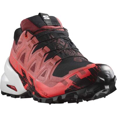 Salomon Spikecross 6 GTX - Trailrunningsko - Svart/Flammende Korall Salomon Spikecross 6 GTX - Trailrunningsko - Svart/Flammende Korall