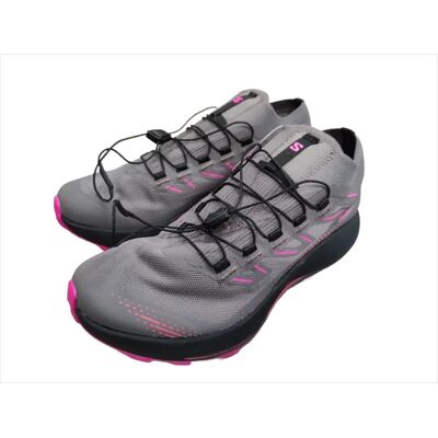 Salomon Pulsar Trail Pro 2 Damen Trailrunningschuhe - Grau / Pink - Trail Running Shoes Salomon Pulsar Trail Pro 2 Damen Trailrunningschuhe - Grau / Pink - Trail Running Shoes
