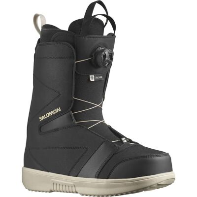 Salomon Faction Boa Černá/Černá/Deštivý Den - Snowboard Boty Salomon Faction Boa Černá/Černá/Deštivý Den - Snowboard Boty