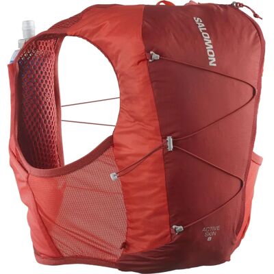 Salomon Active Skin 8 Rucksack Rot Dahlia / Hoch Risiko Salomon Active Skin 8 Rucksack Rot Dahlia / Hoch Risiko