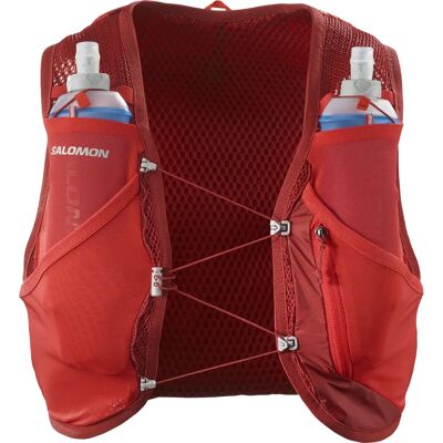 Salomon Active Skin 8 Løpevest - Rød Dahlia - Lett, Pustende, Hydrering Salomon Active Skin 8 Løpevest - Rød Dahlia - Lett, Pustende, Hydrering