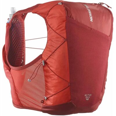 Salomon Active Skin 12 Rucksack - Groß - Unisex - Rot Dahlia / High Risk Salomon Active Skin 12 Rucksack - Groß - Unisex - Rot Dahlia / High Risk