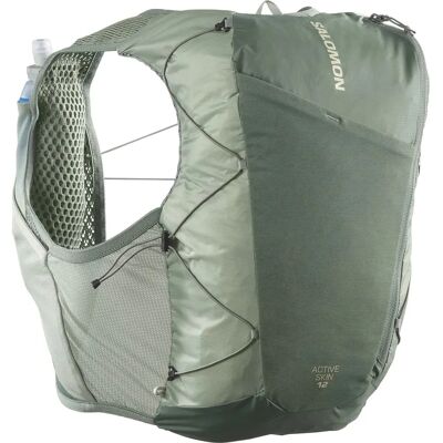 Salomon Active Skin 12 Zaino da Corsa Verde - Running Backpack Salomon Active Skin 12 Zaino da Corsa Verde - Running Backpack