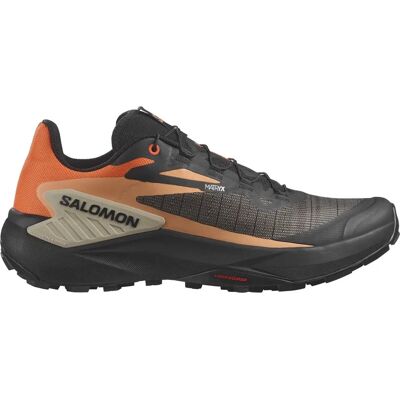 Salomon Genesis Heren Loopingsschoenen - Het hele jaar door, Zwart/Oranje, Model 475261 Salomon Genesis Heren Loopingsschoenen - Het hele jaar door, Zwart/Oranje, Model 475261
