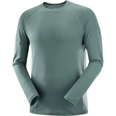 Salomon Cross Run LS Tee Herren türkis - Trail Running Salomon Cross Run LS Tee Herren türkis - Trail Running