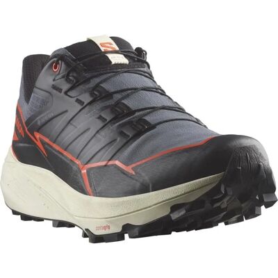Salomon Miesten Trail Running Kengät Thundercross GTX - Musta / Kirsikka - 44⅔ Salomon Miesten Trail Running Kengät Thundercross GTX - Musta / Kirsikka - 44⅔