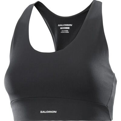 Salomon Kvinners Shkout Core Bra S Dyp Svart - Sports-BH Salomon Kvinners Shkout Core Bra S Dyp Svart - Sports-BH