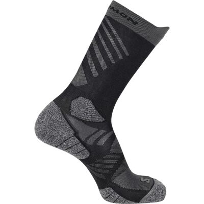 Salomon Aero Crew Socken - Schwarz Grau - Socken Salomon Aero Crew Socken - Schwarz Grau - Socken
