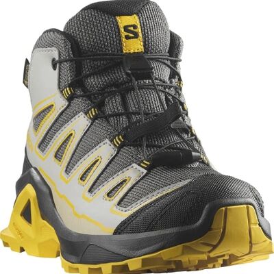 Salomon X Ultra Mid Gore-Tex Castlerock/schwarz/würzig Senf - Wanderschuhe Salomon X Ultra Mid Gore-Tex Castlerock/schwarz/würzig Senf - Wanderschuhe