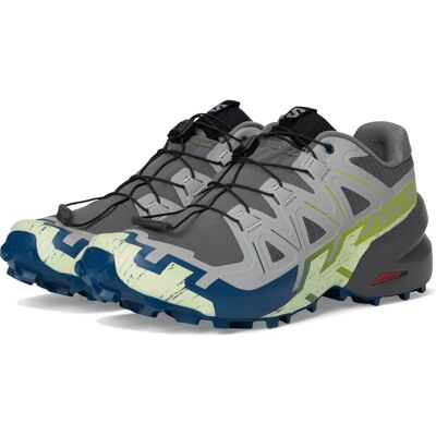 Salomon Speedcross 6 Trailsko Herrer Castlerock Lime Cream Poseidon - Trailsko Salomon Speedcross 6 Trailsko Herrer Castlerock Lime Cream Poseidon - Trailsko