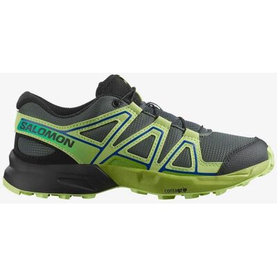 Buty Salomon Speedcross dla dzieci - Ciemnoszare i limonkowe Buty Salomon Speedcross dla dzieci - Ciemnoszare i limonkowe