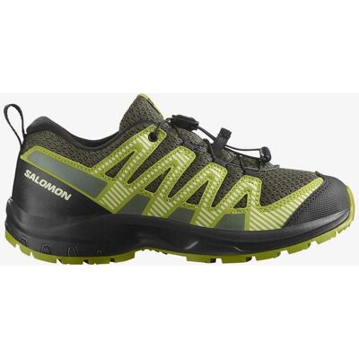 Salomon XA Pro V8 Kids Green Khaki Shoes Salomon XA Pro V8 Kids Green Khaki Shoes