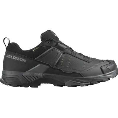 Salomon X Ultra 5 Wide GTX Homme Noir/Asphalte/Castlerock - Chaussures de randonnée - Publicité Salomon X Ultra 5 Wide GTX Homme Noir/Asphalte/Castlerock - Chaussures de randonnée - Publicité