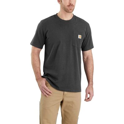 Carhartt Work Pocket T-Shirt mit kurzen Ärmeln schwarz grau Carhartt Work Pocket T-Shirt mit kurzen Ärmeln schwarz grau