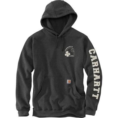 Carhartt Shamrock Huvtröja (105707) - kolgrå Carhartt Shamrock Huvtröja (105707) - kolgrå