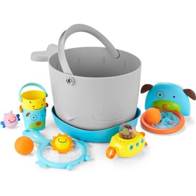Skip Hop Baby Bath Toy Set - Grey - Bath Toy Set Skip Hop Baby Bath Toy Set - Grey - Bath Toy Set