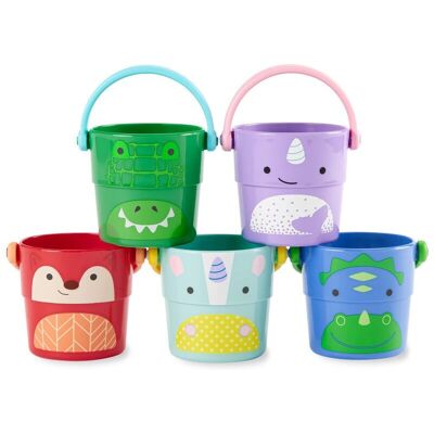 Set di Secchielli da Bagno Zoo di Skip Hop - Giocattoli da Bagno Set di Secchielli da Bagno Zoo di Skip Hop - Giocattoli da Bagno