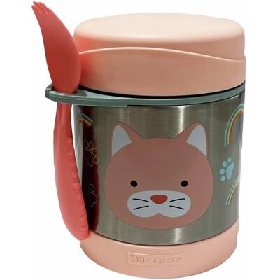 Skip Hop Zoo Gatto 1 St Edelstahl-Kunststoffbehälter - Food Container Skip Hop Zoo Gatto 1 St Edelstahl-Kunststoffbehälter - Food Container