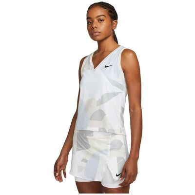 Nike Wit Mouwloos Court Victory T-shirt - T-shirt Nike Wit Mouwloos Court Victory T-shirt - T-shirt
