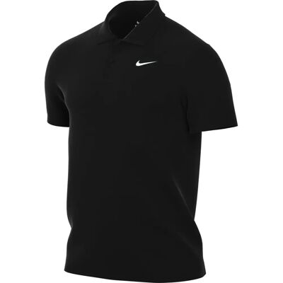 Nike Herren recyceltes Polyester Tennispoloshirt - Schwarz/Weiß - Tennis Polo Nike Herren recyceltes Polyester Tennispoloshirt - Schwarz/Weiß - Tennis Polo
