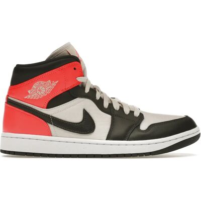 Nike Jordan 1 Mid Newsprint Light Orewood Brown - Sko Nike Jordan 1 Mid Newsprint Light Orewood Brown - Sko