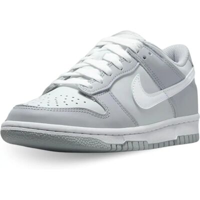 Nike Dziecięce Dunk Low Dwukolorowe Szare - Dzieci - Szare Buty Nike Dziecięce Dunk Low Dwukolorowe Szare - Dzieci - Szare Buty