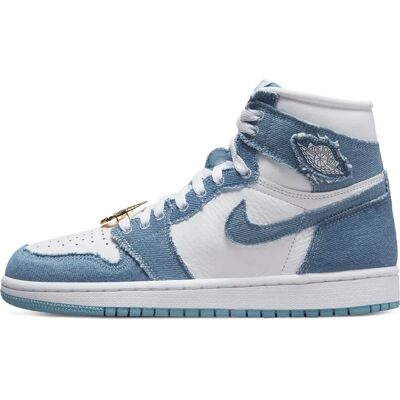 Nike Jordan High OG Denim - Denim & Hvid Læder - Sneakers Nike Jordan High OG Denim - Denim & Hvid Læder - Sneakers