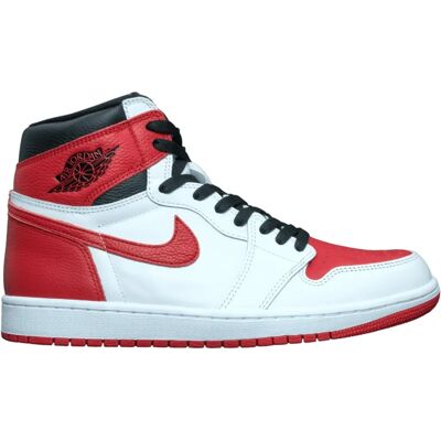 Nike Jordan 1 High Retro Og Heritage - Rouge, Taille UK 4 - Baskets - Publicité Nike Jordan 1 High Retro Og Heritage - Rouge, Taille UK 4 - Baskets - Publicité