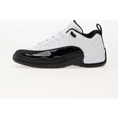 Jordan 12 Retro Low Alb/Negru-Argint Metalic - Pantofi Jordan 12 Retro Low Alb/Negru-Argint Metalic - Pantofi