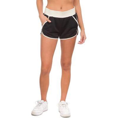 Hurley Black Sports Shorts - Retro Tech - Medium Waist Hurley Black Sports Shorts - Retro Tech - Medium Waist