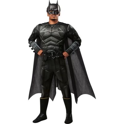 Lacey Wigs Deluxe Le Costume de Batman - Noir XL Lacey Wigs Deluxe Le Costume de Batman - Noir XL