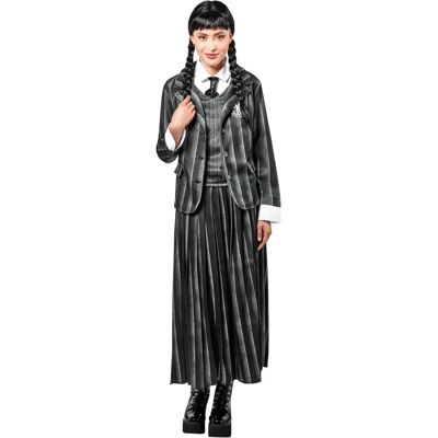 Costume uniforme scolaire gothique Wednesday Addams de Rubies - S Costume uniforme scolaire gothique Wednesday Addams de Rubies - S