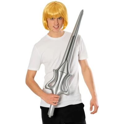 Conjunto de accesorios de disfraz de adulto He-Man de Rubies - Peluca y Espada Conjunto de accesorios de disfraz de adulto He-Man de Rubies - Peluca y Espada