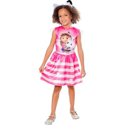 Gabby's Dollhouse Kostym - Rosa med Kattsålar - Barn 3-5 år Gabby's Dollhouse Kostym - Rosa med Kattsålar - Barn 3-5 år