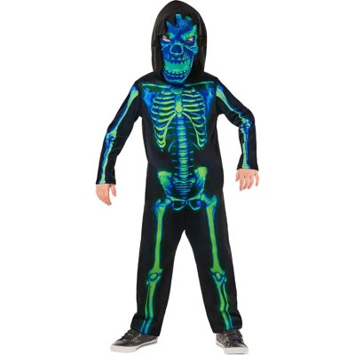 Costume Scheletro Verde Neon di Rubies - 7-8 Anni Costume Scheletro Verde Neon di Rubies - 7-8 Anni