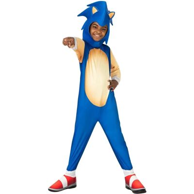 Klassisk Sonic-kostym för barn - 3-4 år Klassisk Sonic-kostym för barn - 3-4 år