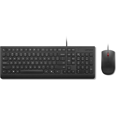 Lenovo Essential Wired Combo - Keyboard & Mouse - Black Lenovo Essential Wired Combo - Keyboard & Mouse - Black