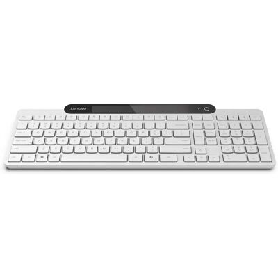 Teclado Bluetooth Sem Fio Lenovo 800 - Economia de Energia - Branco Teclado Bluetooth Sem Fio Lenovo 800 - Economia de Energia - Branco
