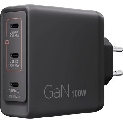 Lenovo - G0A6100BEU - 100W GaN - 3 USB-C porty - charger Lenovo - G0A6100BEU - 100W GaN - 3 USB-C porty - charger