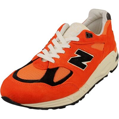 New Balance Orange Made In USA 990v2 Baskets - Taille US 9.5 - Homme - Publicité New Balance Orange Made In USA 990v2 Baskets - Taille US 9.5 - Homme - Publicité