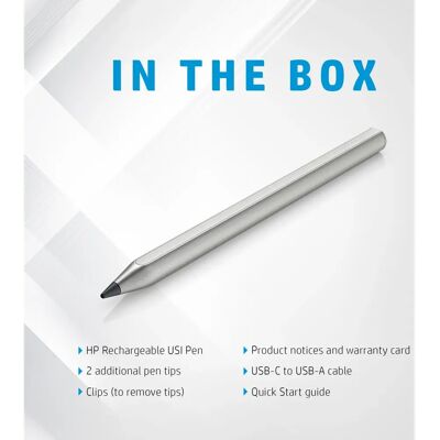 HP Kabelloser wiederaufladbarer USI-Stift - Stylus für Chromebook x2 11 HP Kabelloser wiederaufladbarer USI-Stift - Stylus für Chromebook x2 11