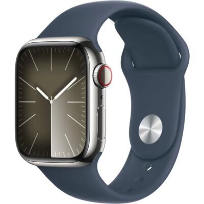 Apple Watch Series 9 MRHP3QL/A 41MM Aço Inoxidável Prata - Relógio inteligente Apple Watch Series 9 MRHP3QL/A 41MM Aço Inoxidável Prata - Relógio inteligente