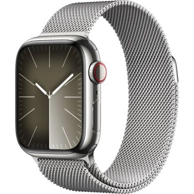 Apple Watch Series 9 - Silber Edelstahl 41mm GPS + Cellular - Smartwatch Apple Watch Series 9 - Silber Edelstahl 41mm GPS + Cellular - Smartwatch