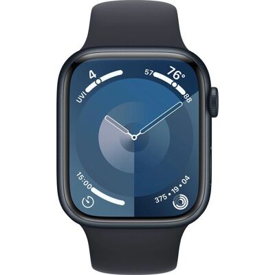 Apple Watch Series 9 - 45mm - Obudowa z aluminium Midnight z paskiem sportowym Midnight - M/L - Smartwatch Apple Watch Series 9 - 45mm - Obudowa z aluminium Midnight z paskiem sportowym Midnight - M/L - Smartwatch