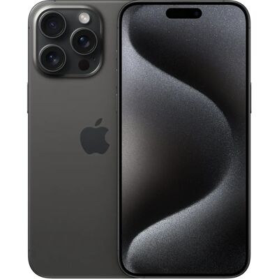 Apple - iPhone 15 Pro Max - 1 TB - Titan svart - Mobiltelefon Apple - iPhone 15 Pro Max - 1 TB - Titan svart - Mobiltelefon