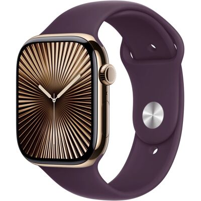 Bracelet Sport en fluoroelastomère prune pour Apple Watch Series 10, Ultra 2, SE - Publicité Bracelet Sport en fluoroelastomère prune pour Apple Watch Series 10, Ultra 2, SE - Publicité