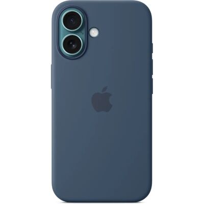 Apple Siliconen Hoesje met MagSafe (iPhone 16) - Denim Apple Siliconen Hoesje met MagSafe (iPhone 16) - Denim