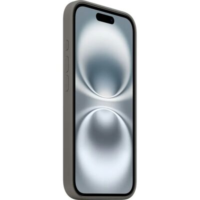 Coque en silicone avec MagSafe pour iPhone 16 - Gris minéral Coque en silicone avec MagSafe pour iPhone 16 - Gris minéral