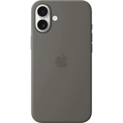Apple Silikonhülle mit MagSafe (iPhone 16 Plus) - Stein Grau Apple Silikonhülle mit MagSafe (iPhone 16 Plus) - Stein Grau